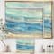 Designart - Ocean Mineral Waves - Nautical & Coastal Canvas in Gold Frame
